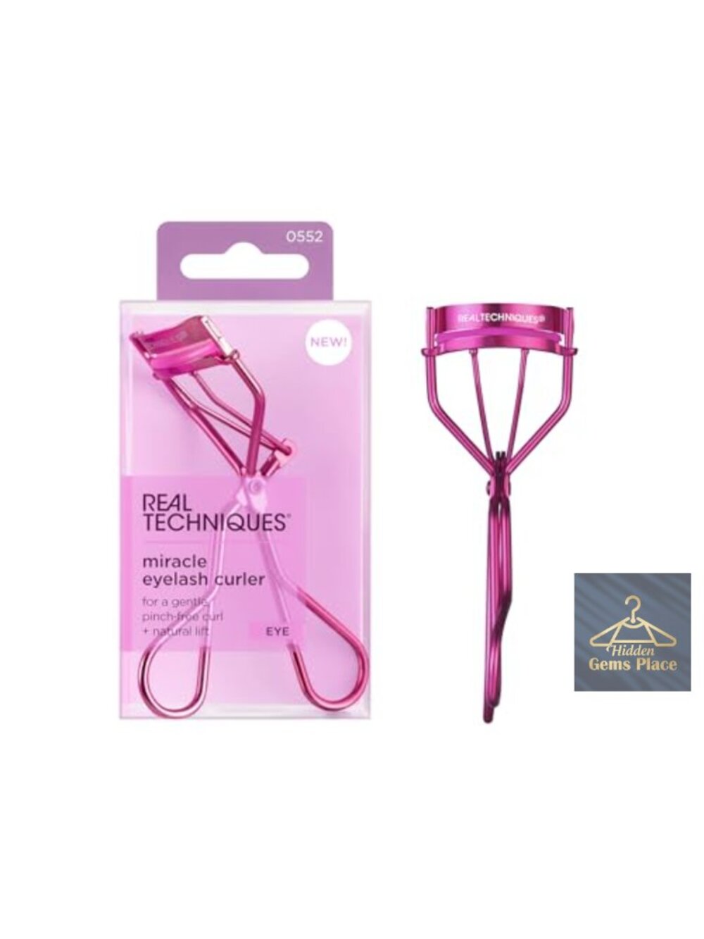 Miracle Eyelash Curler for Lashes, Pinch-Free Makeup Tool